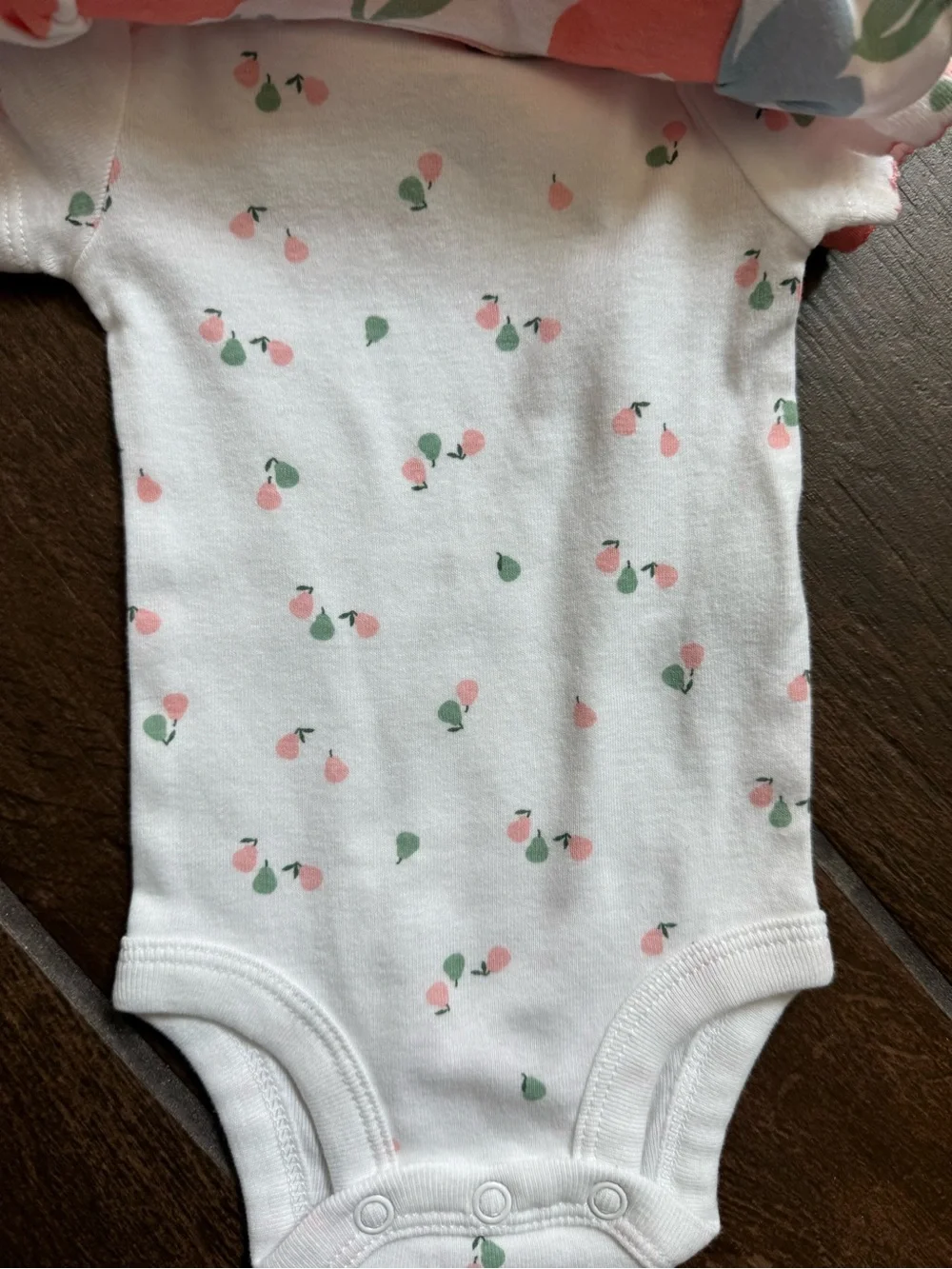 Carter's Child of Mine Pink Floral Baby Dress & Bodysuit Set